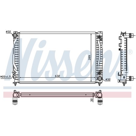 NISSEN Nissens Radiator, 60498 60498